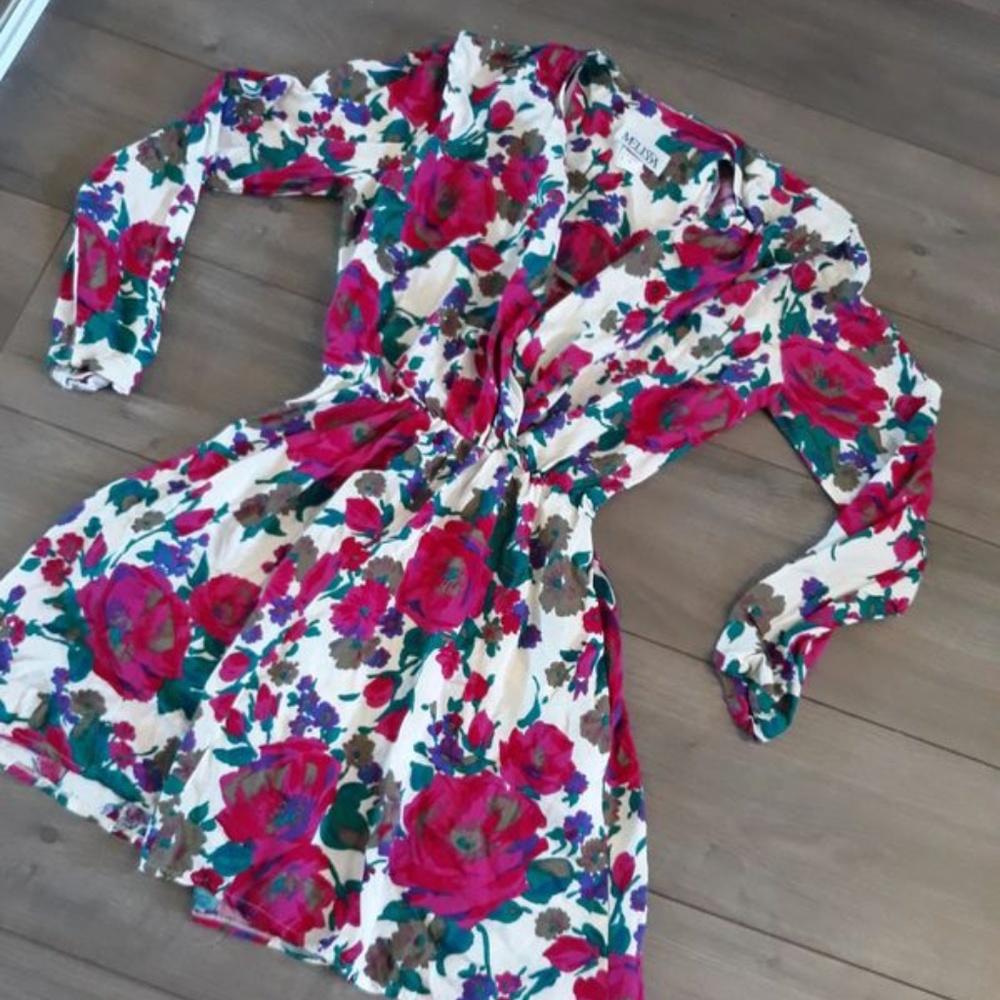MELISSA SIZE 12 FLORAL DRESS RETRO